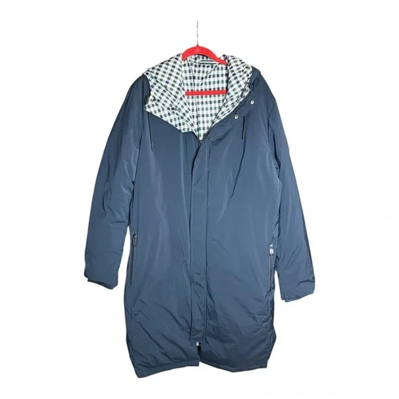 TED BAKER Men's Ubley House Check Wadded Coat Size XL - Picture 2 of 9